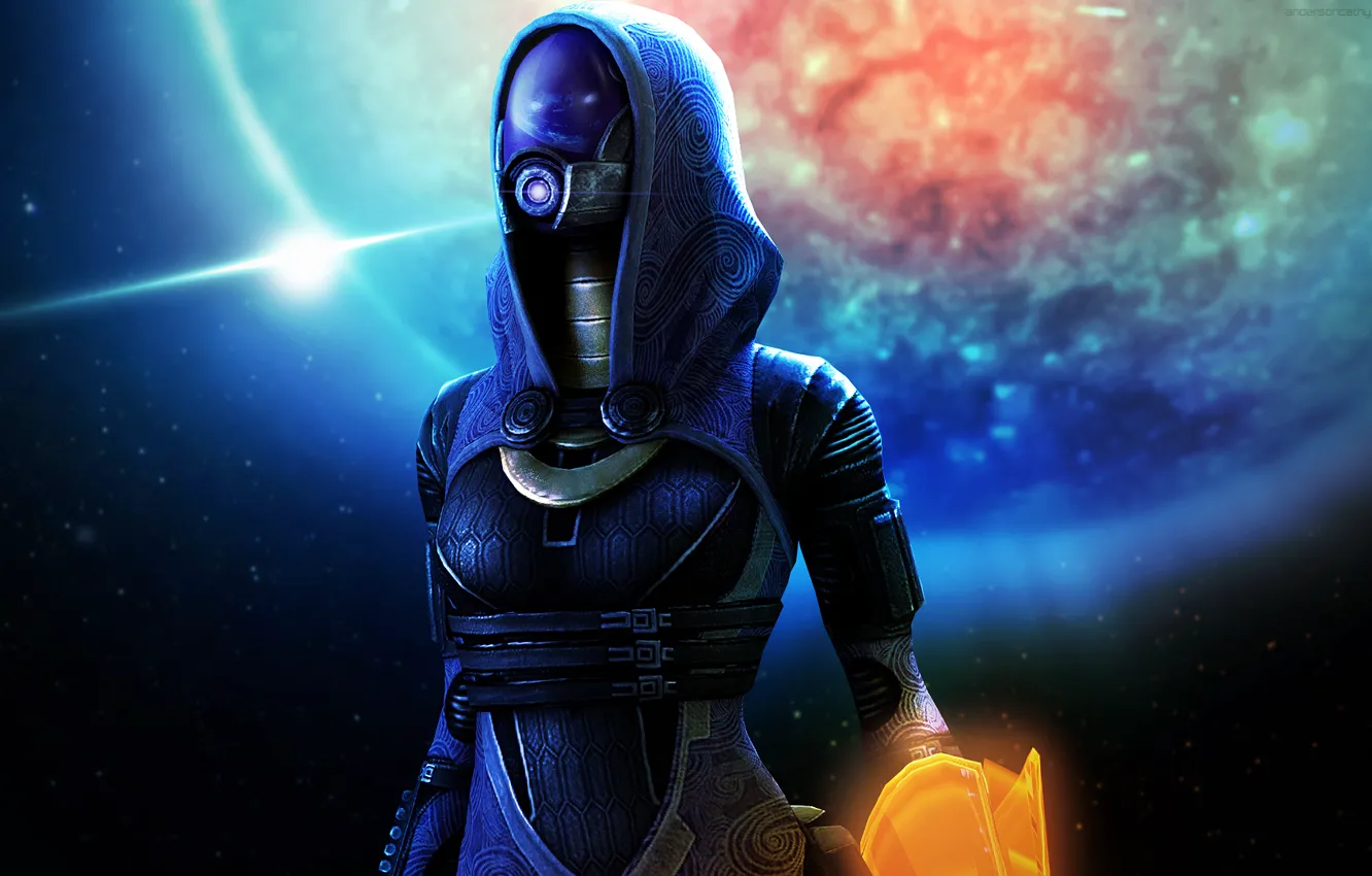 Фото обои маска, пришелец, Mass Effect, bioware, tali, quarian, Tali'Zorah nar Rayya, tali'zorah