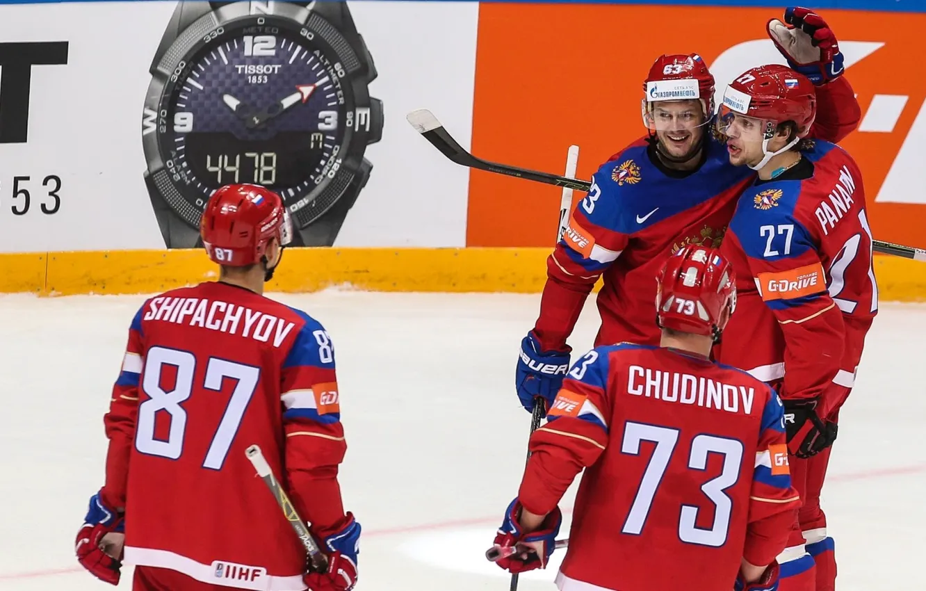 Фото обои радость, Россия, хоккей, Russia, русские, сборная, hockey, Дадонов