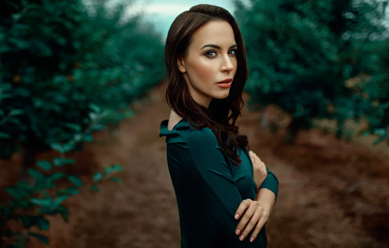 Фото обои губки, локоны, боке, Damian Piórko