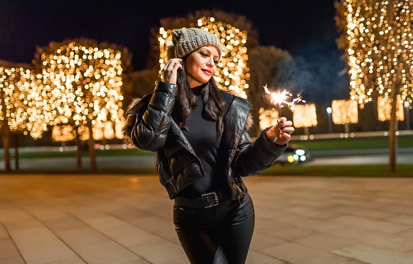 Фото обои park, model, brunette, Георгий Дьяков