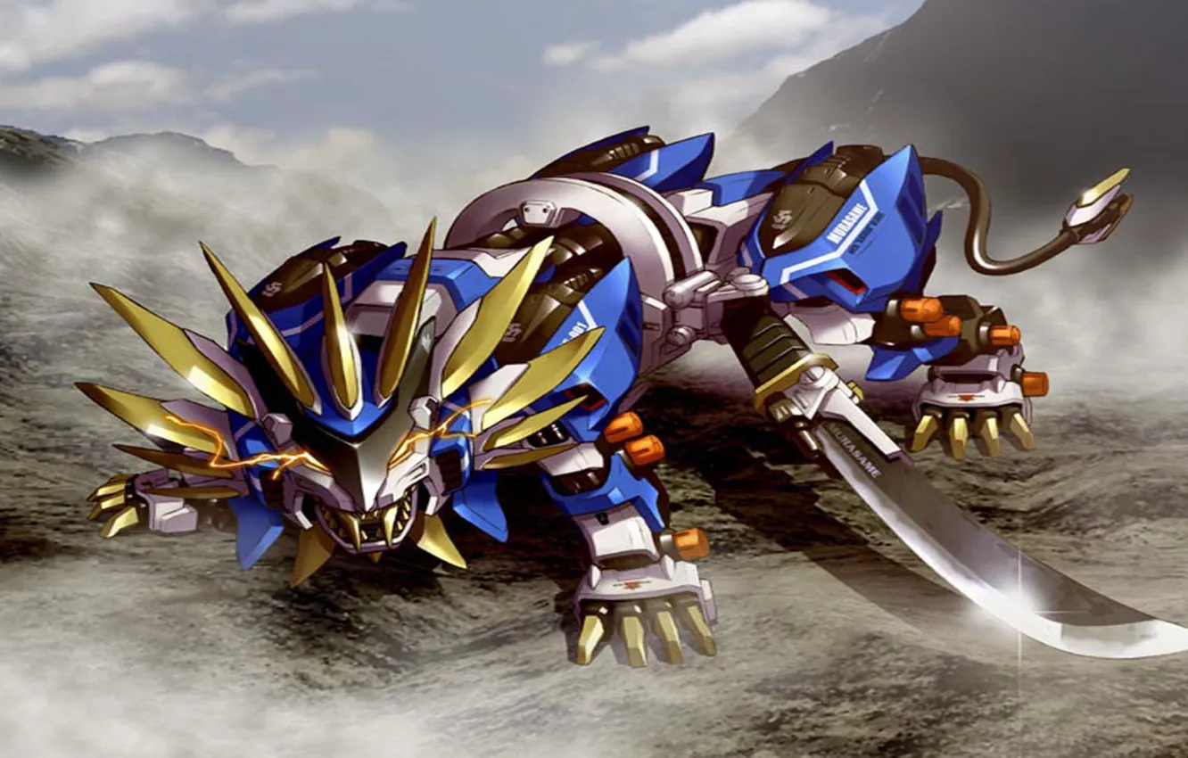 Фото обои robot, zoids, Murasame, Liger