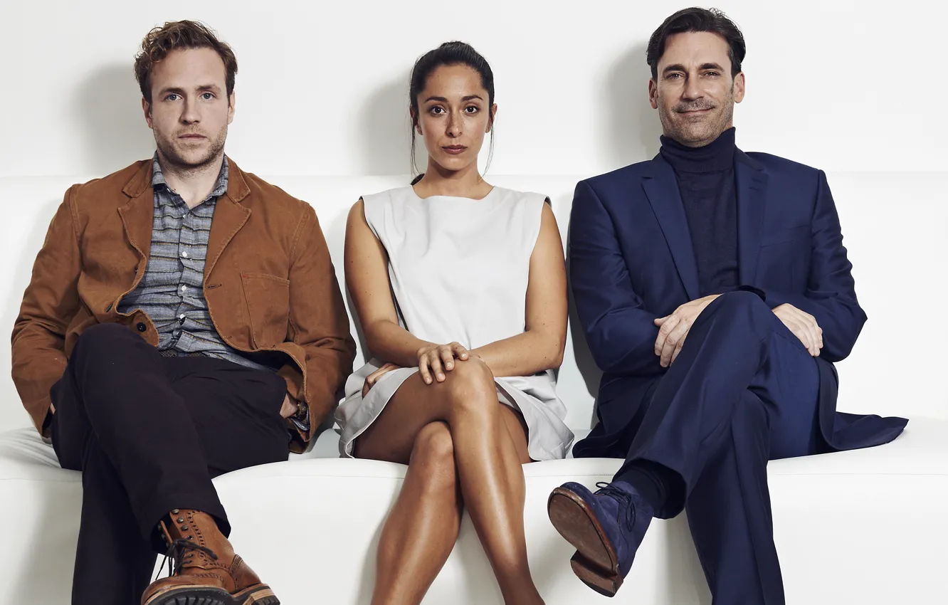 Фото обои сериал, Oona Chaplin, Джон Хэмм, Jon Hamm, Черное зеркало, Black Mirror, Rafe Spall, Белое рождество