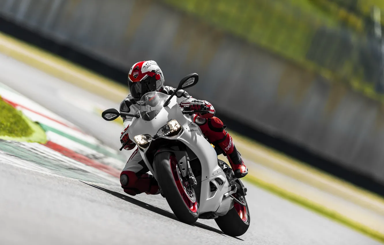 Фото обои Ducati, race, speed, track, sportbike, supersport, Panigale, 899