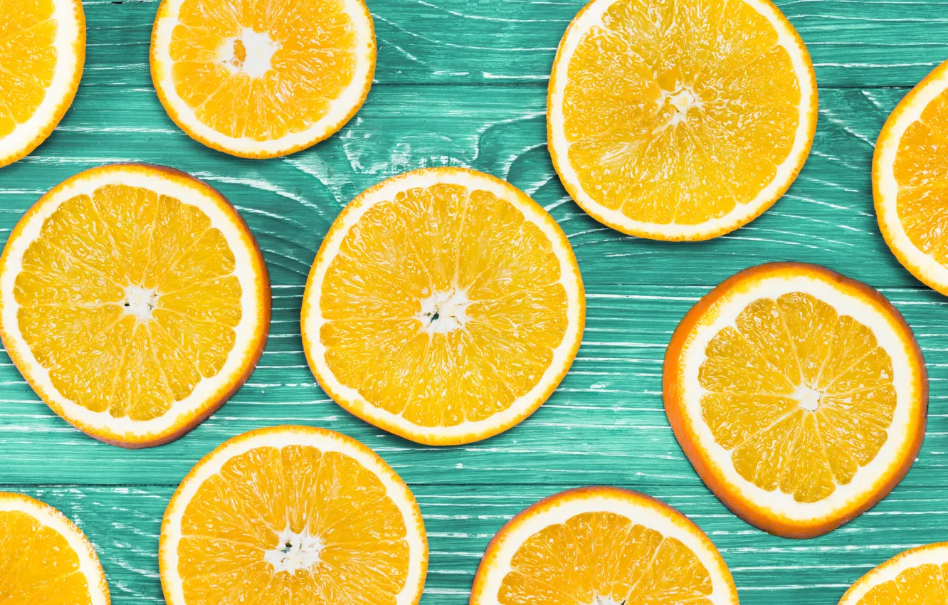 Фото обои фон, апельсин, фрукт, wood, texture, ломтики, background, fruit