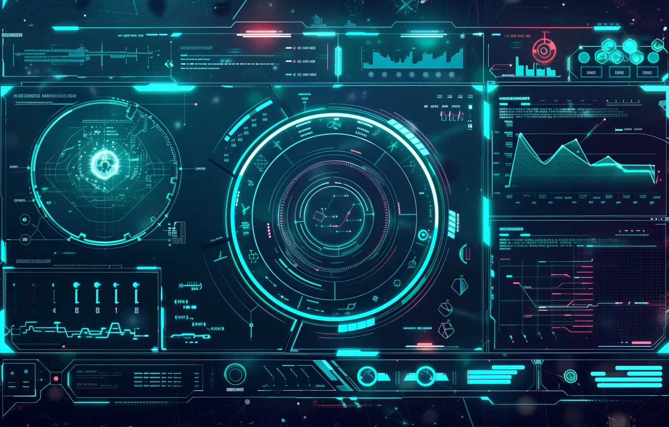 Фото обои illustration, HUD, AI art