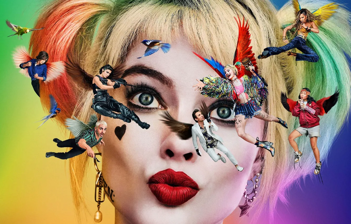 Фото обои Harley Quinn, Birds of Prey, 2020, Хищные Птицы, And the Fantabulous Emancipation of One Harley …