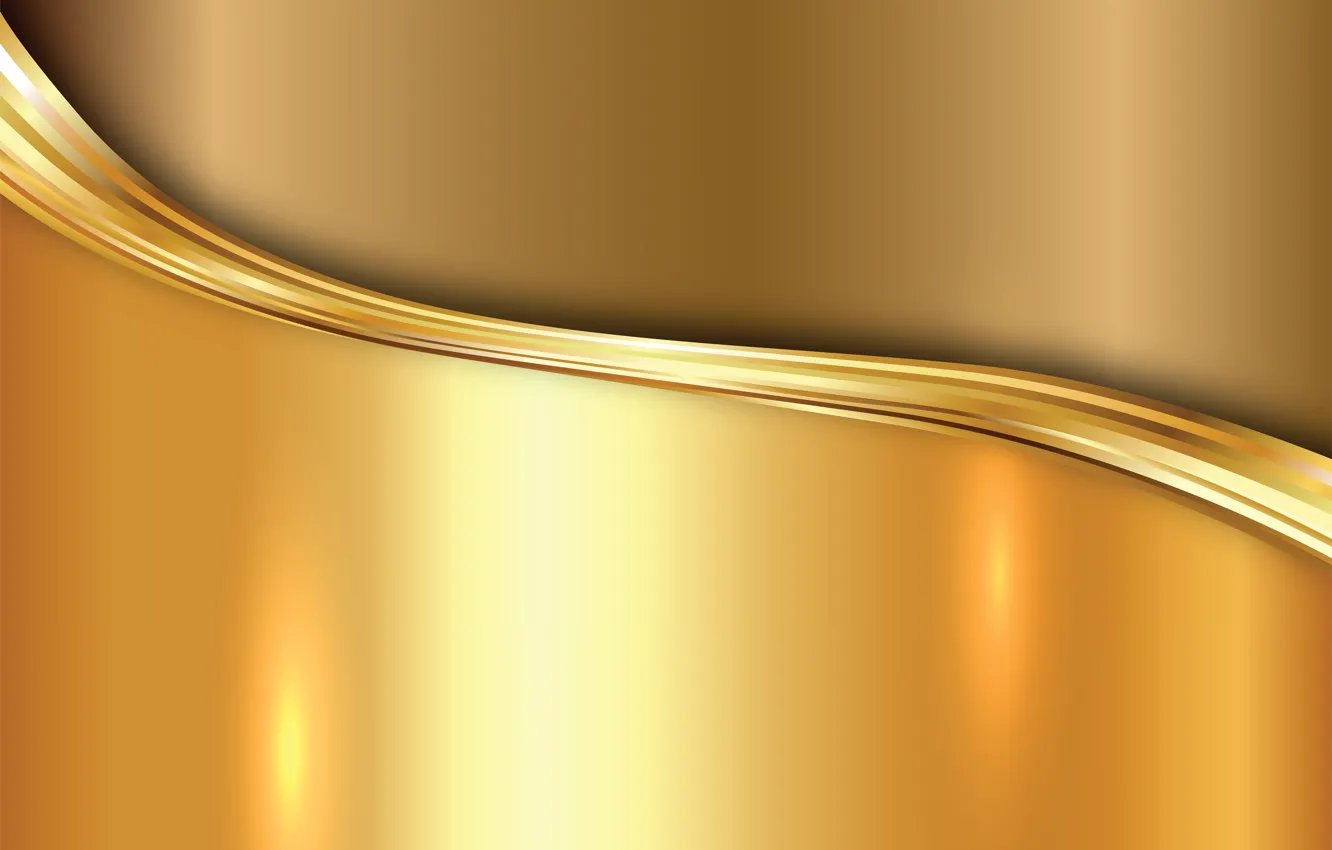 Фото обои металл, золото, vector, metal, plate, golden, background, steel
