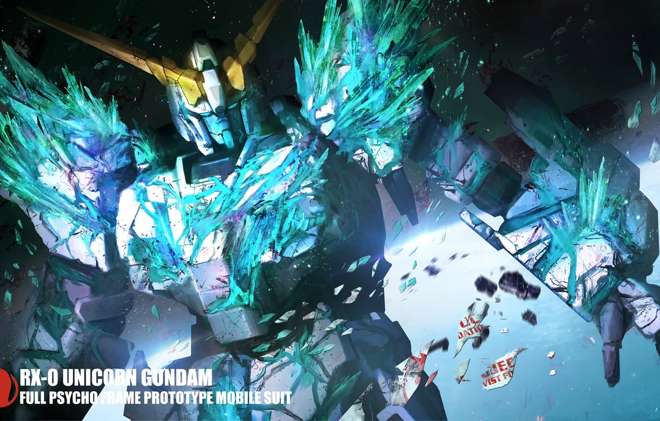 Фото обои робот, аниме, арт, Gundam, Unicorn