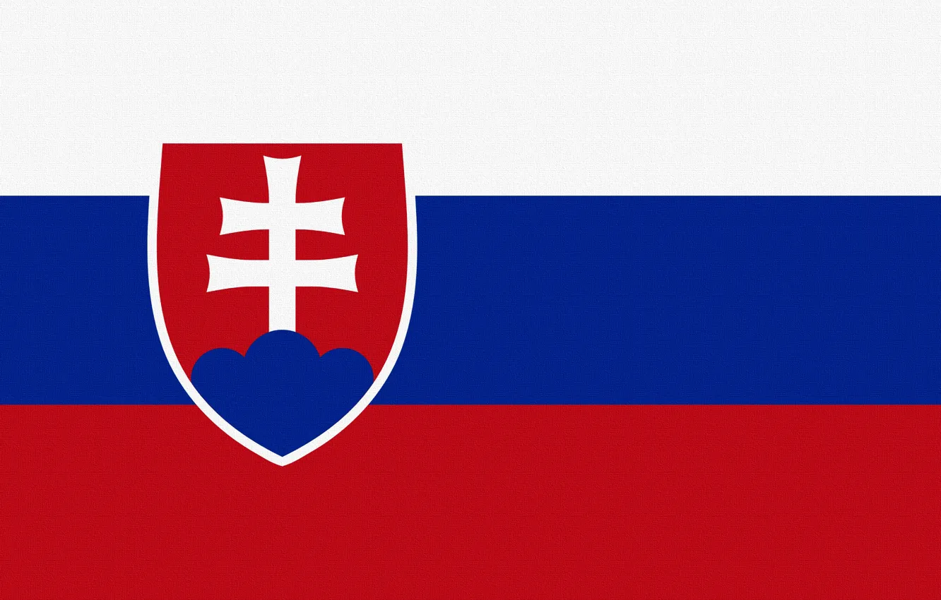 Фото обои Флаг, Slovakia, Словакия
