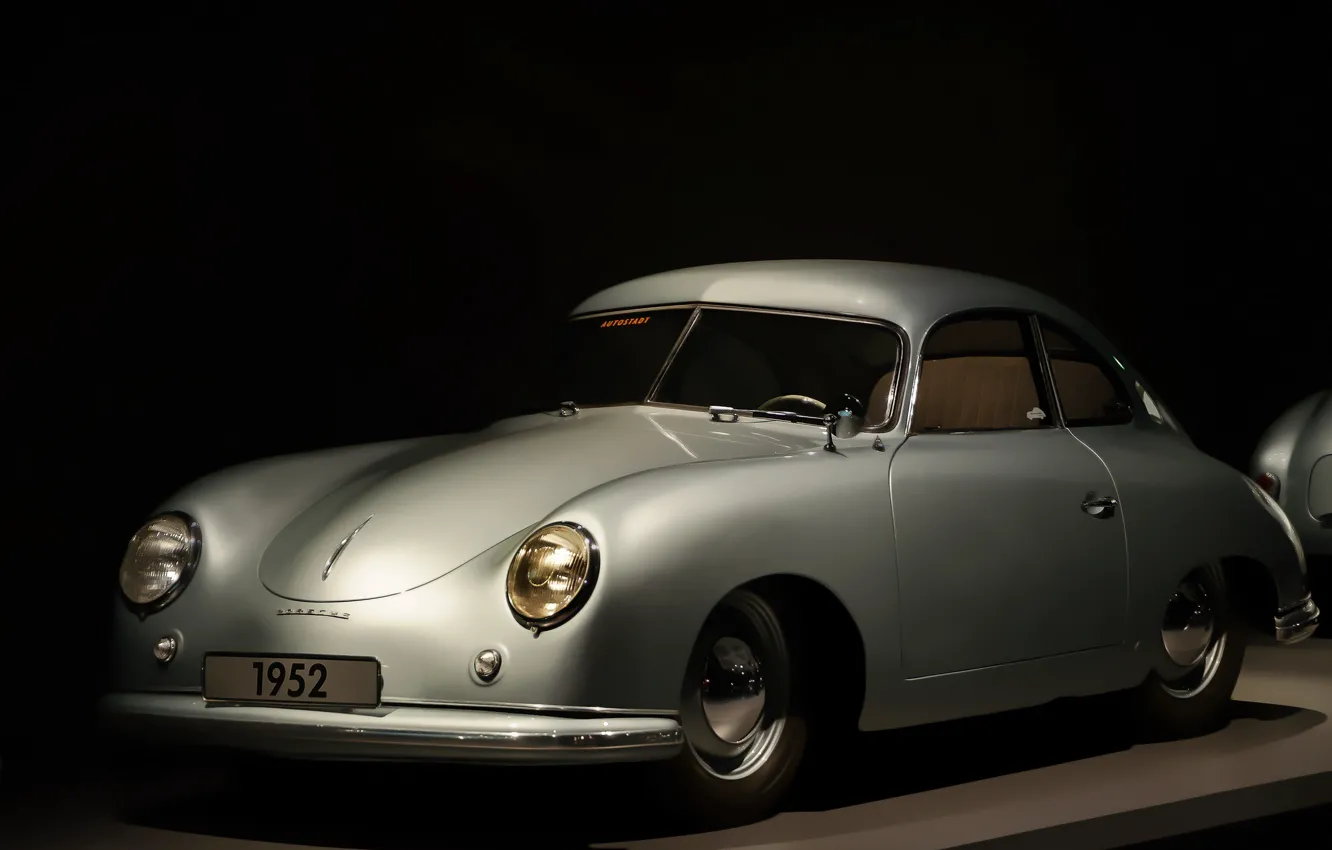 Фото обои машина, ретро, фон, Porsche 1952