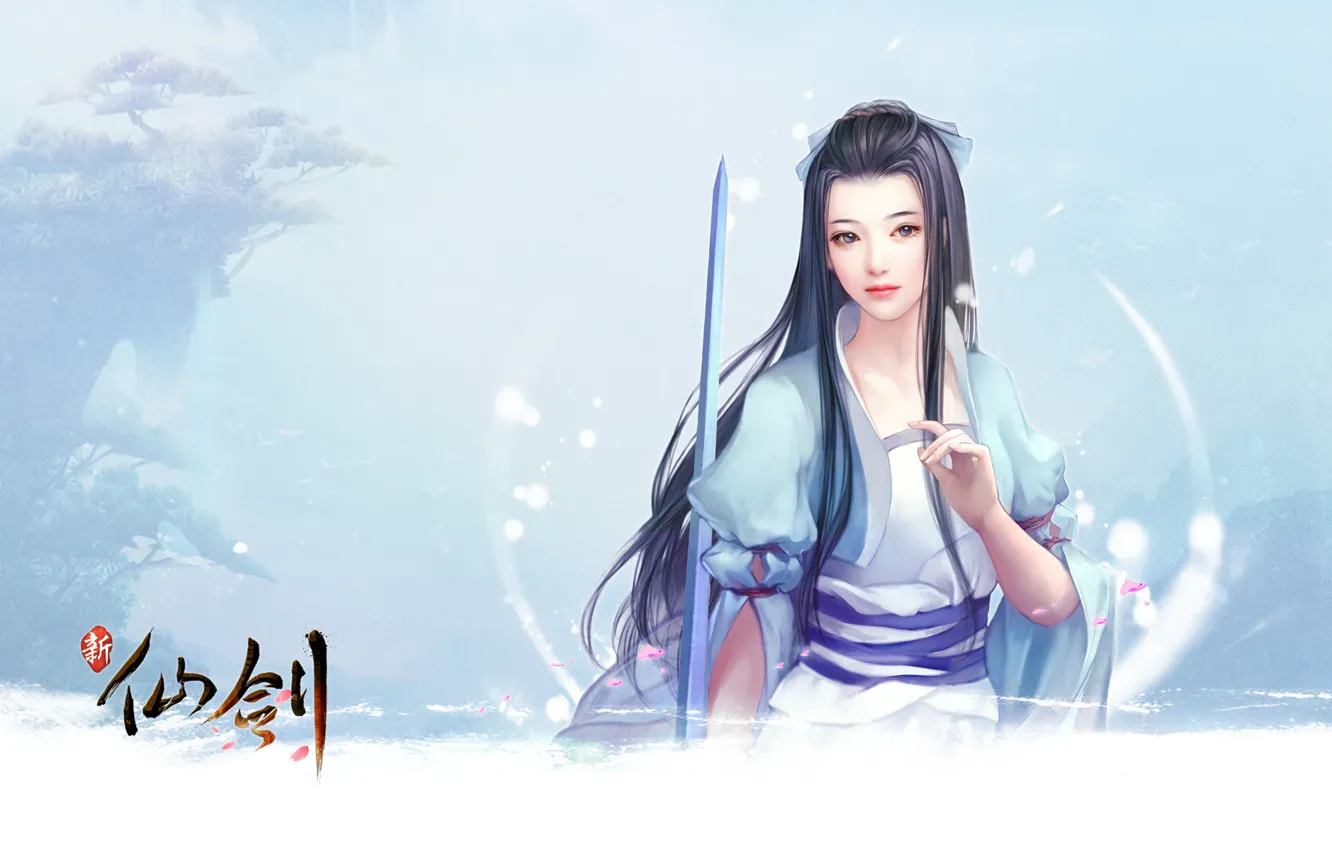 Фото обои girl, sword, the legend of sword and fairy, chinese paladin, softstar