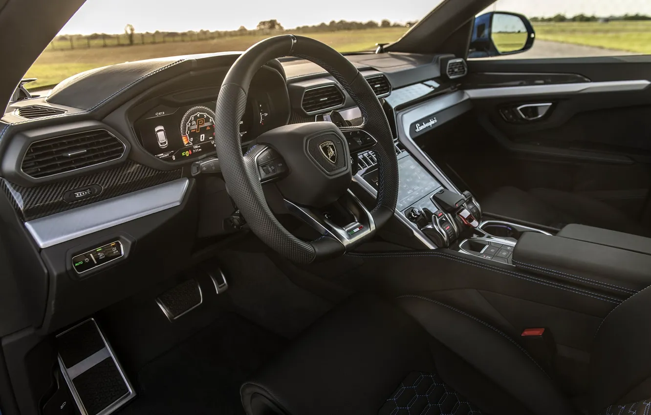 Фото обои Lamborghini, Urus, car interior, Hennessey Lamborghini Urus