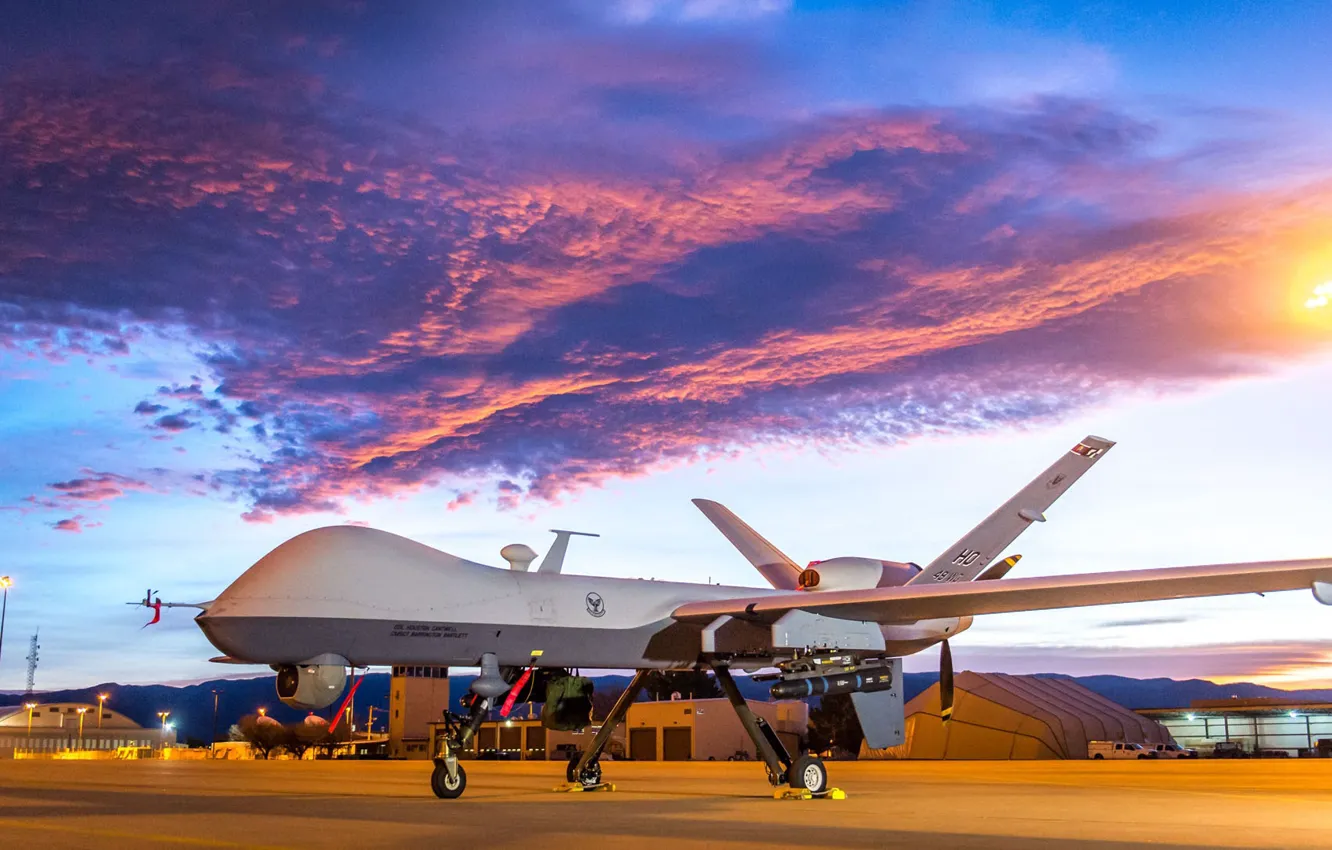 Фото обои ВВС США, Reaper, General Atomics, MQ-9, разведывательно-ударный БПЛА