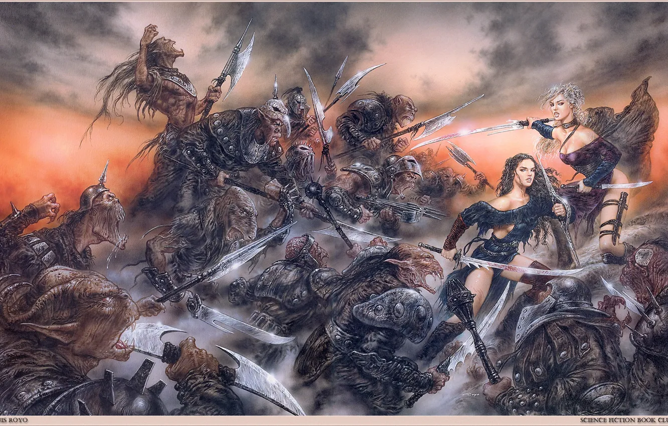 Фото обои картина, fantasy, живопись, Luis Royo, painting