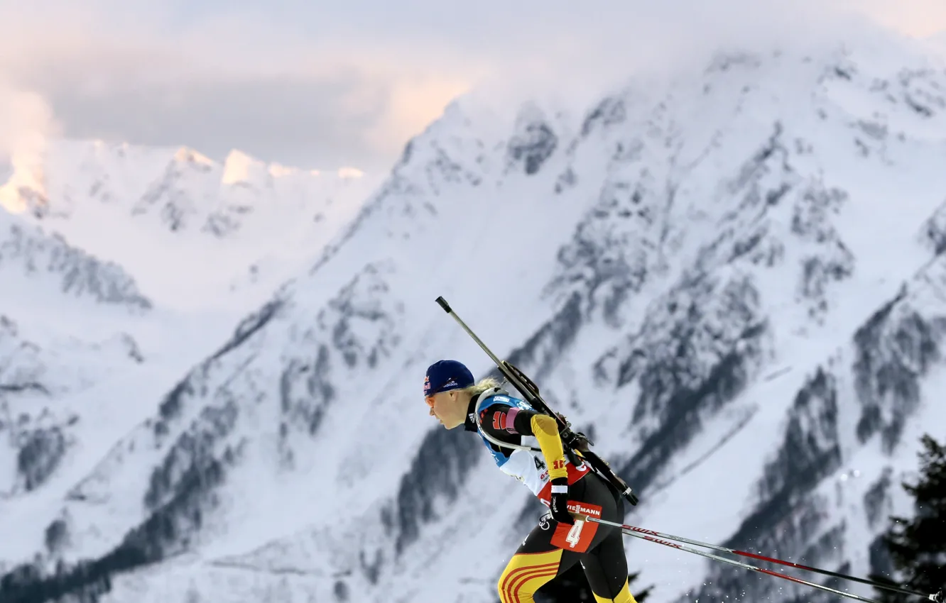 Фото обои Germany, ski, Gossner, Miri, Miriam Gossner