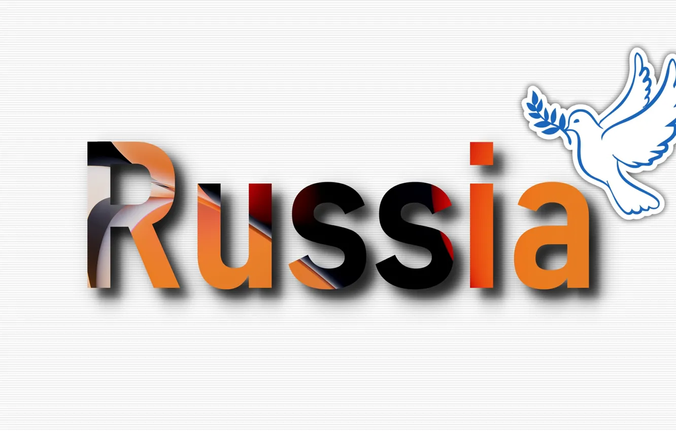Фото обои текст, буквы, надпись, обои, голубь, символ, эмблема, Россия