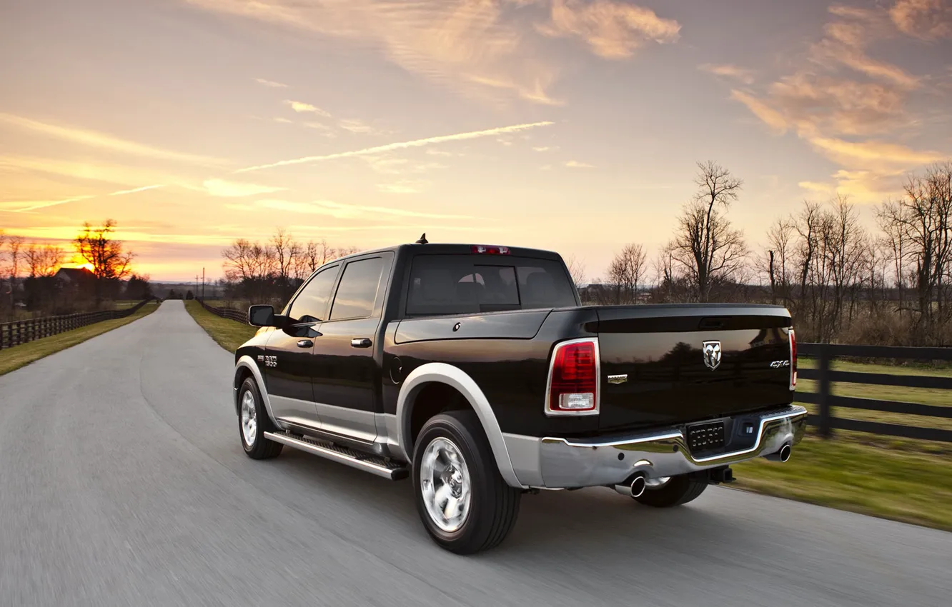 Обои дорога, Dodge, пикап, 1500, Ram на телефон и рабочий стол, раздел ...
