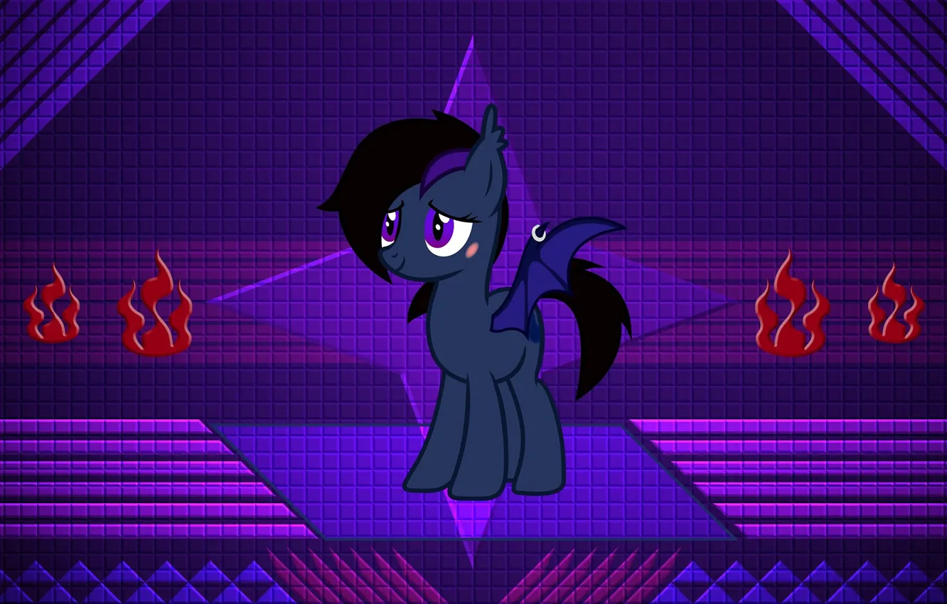 Фото обои фон, пирсинг, пони, My Little Pony, тёмные цвета