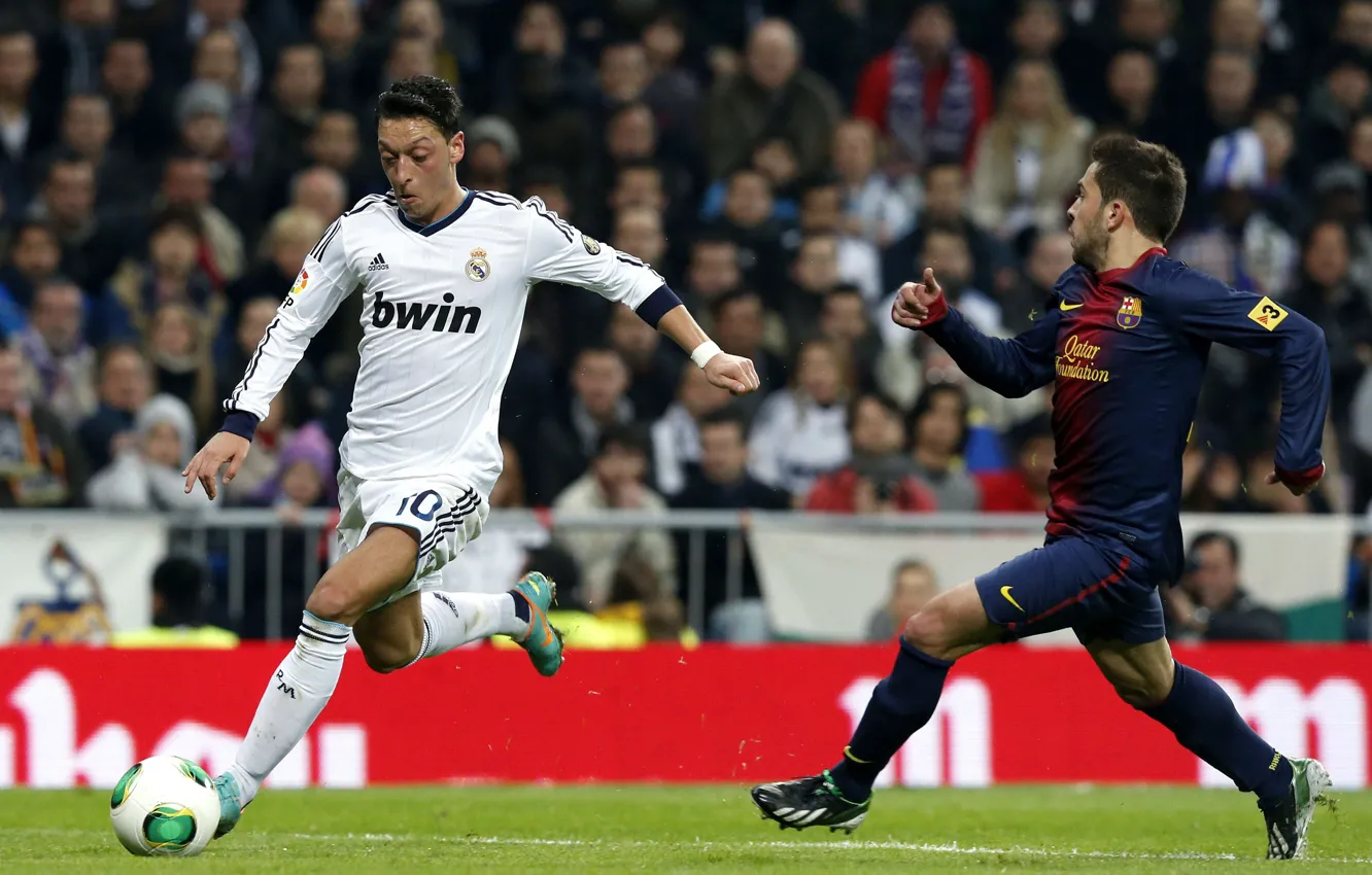 Фото обои Barcelona, Real Madrid, el classico, M.Ozil, Alba