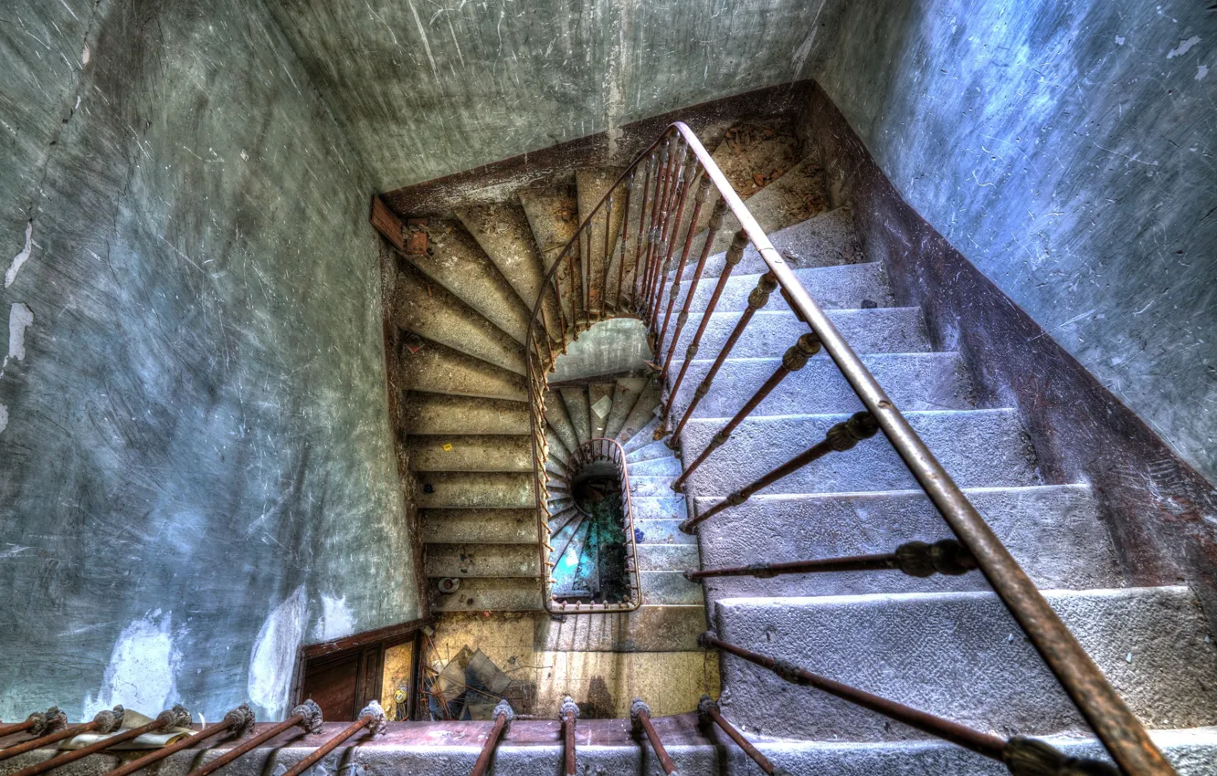 Фото обои дом, фон, лестница