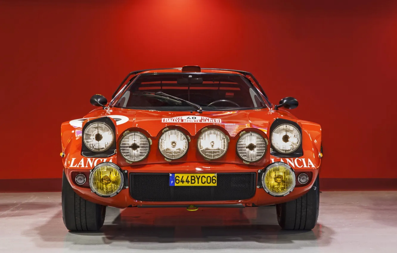 Фото обои Red, Sportcar, Rally Car, Lancia Stratos