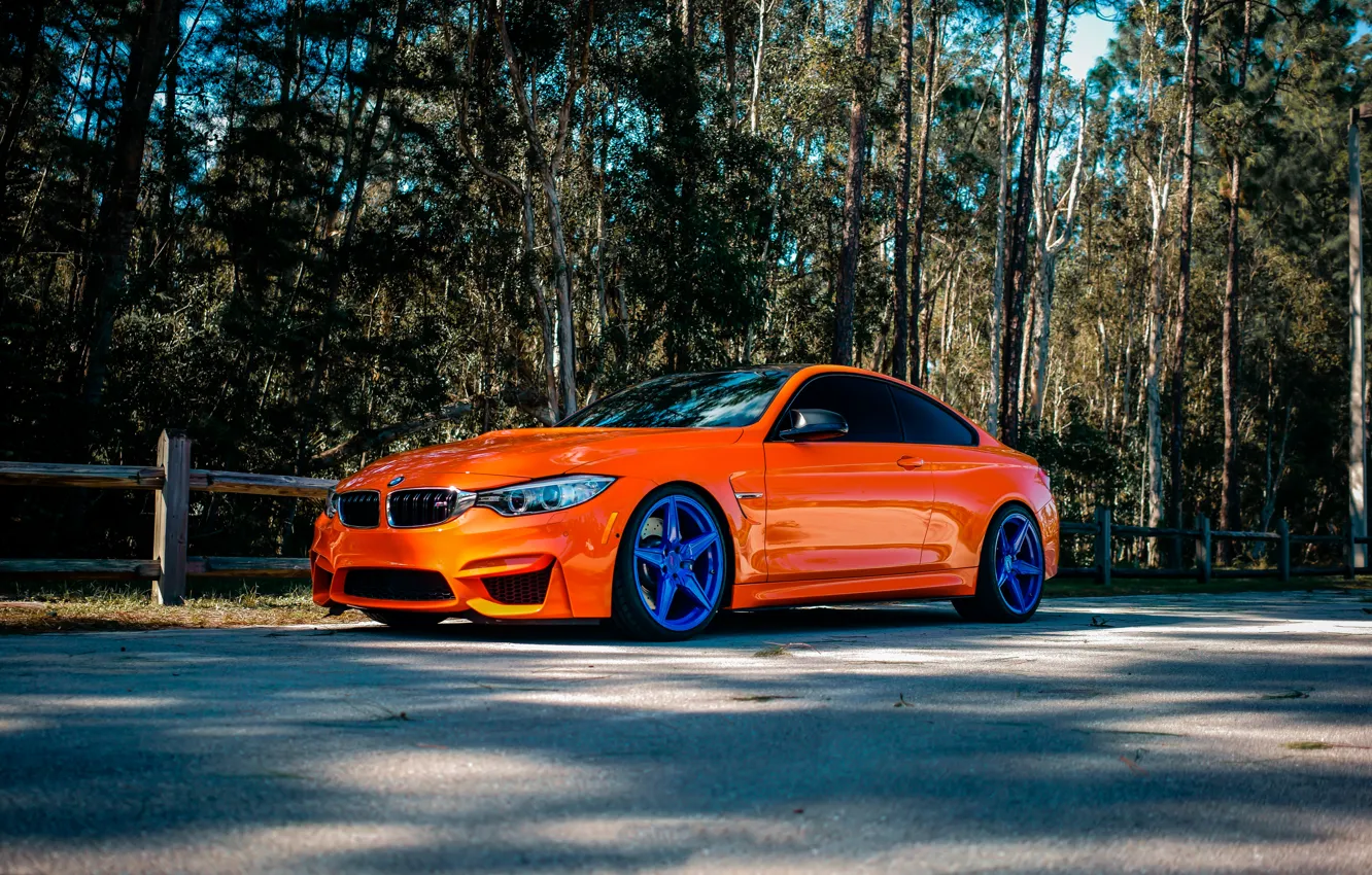 Фото обои BMW, Orange, Wheels, Incurve, LP-5