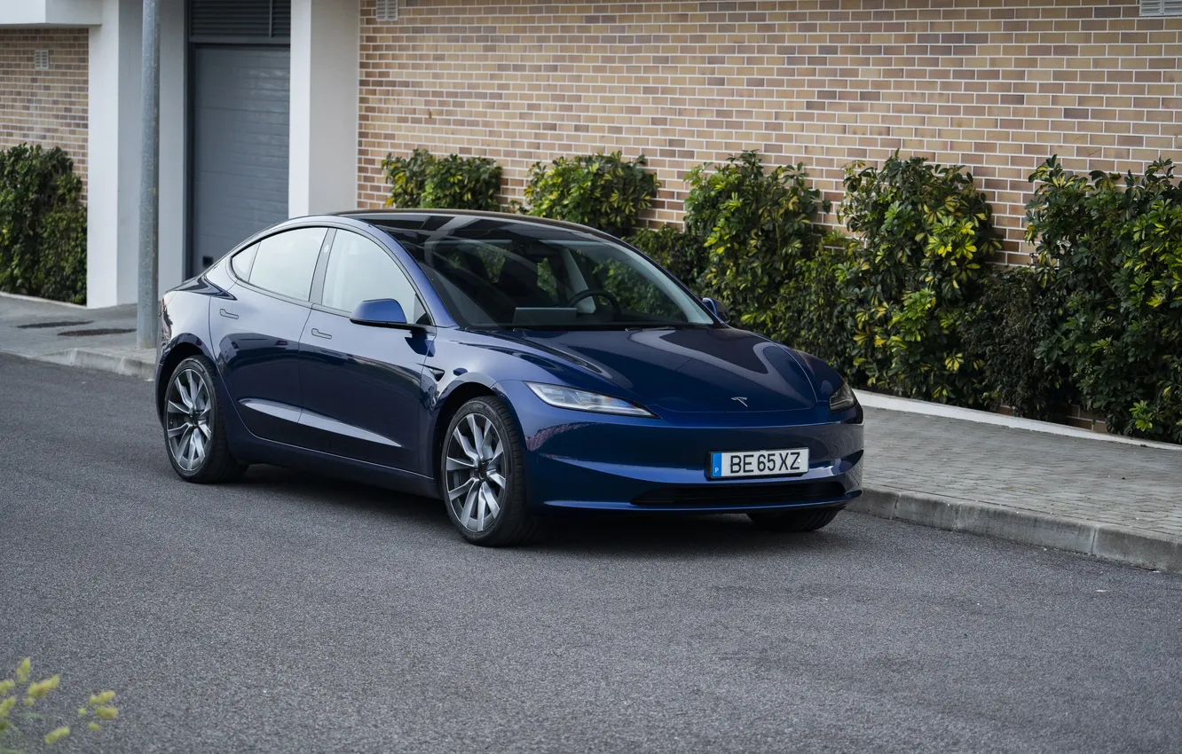 Фото обои Tesla, Tesla Model 3, 2023