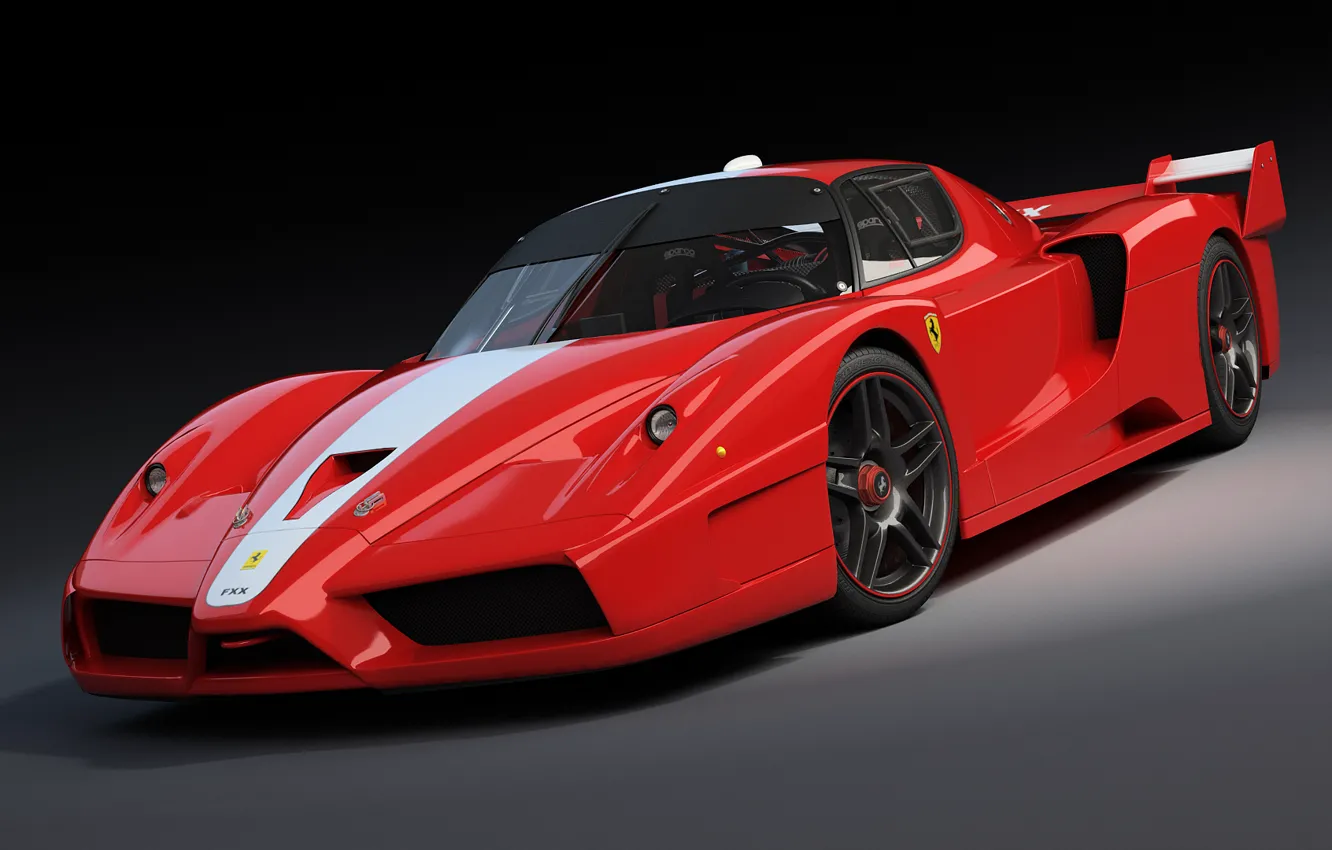 Фото обои Ferrari, red, красная