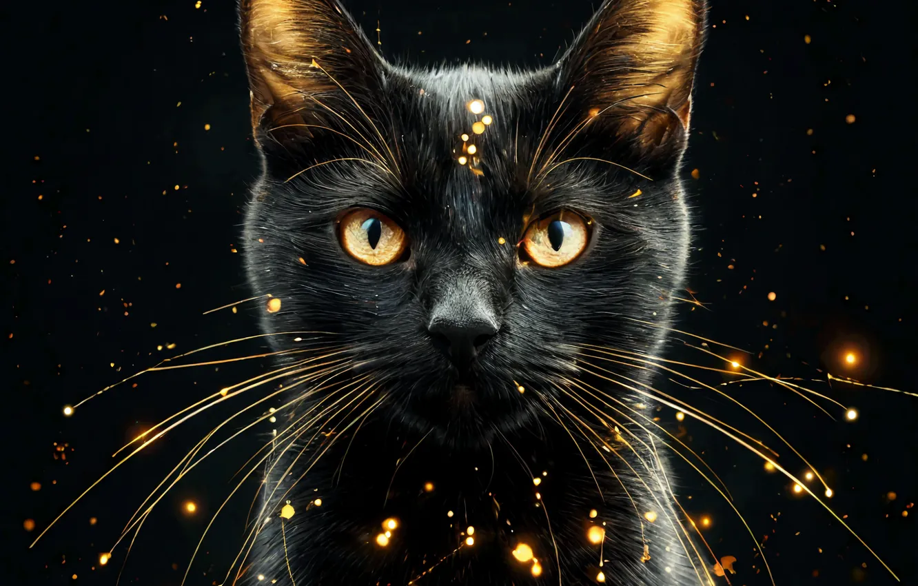 Фото обои Кошка, Кошки, Кот