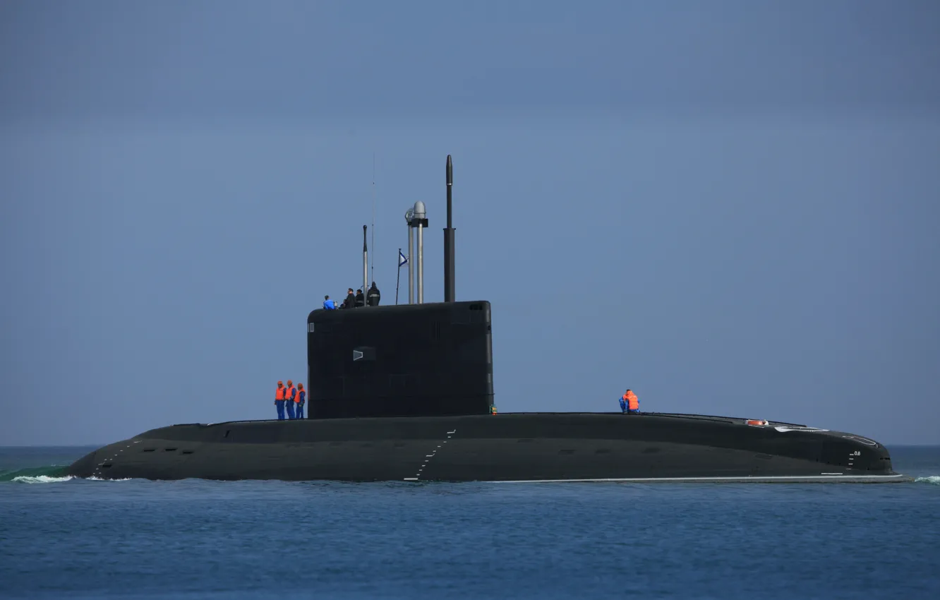 Фото обои лодка, ВМФ, подводная, дизельная, проект 636.3, Ростов на Дону