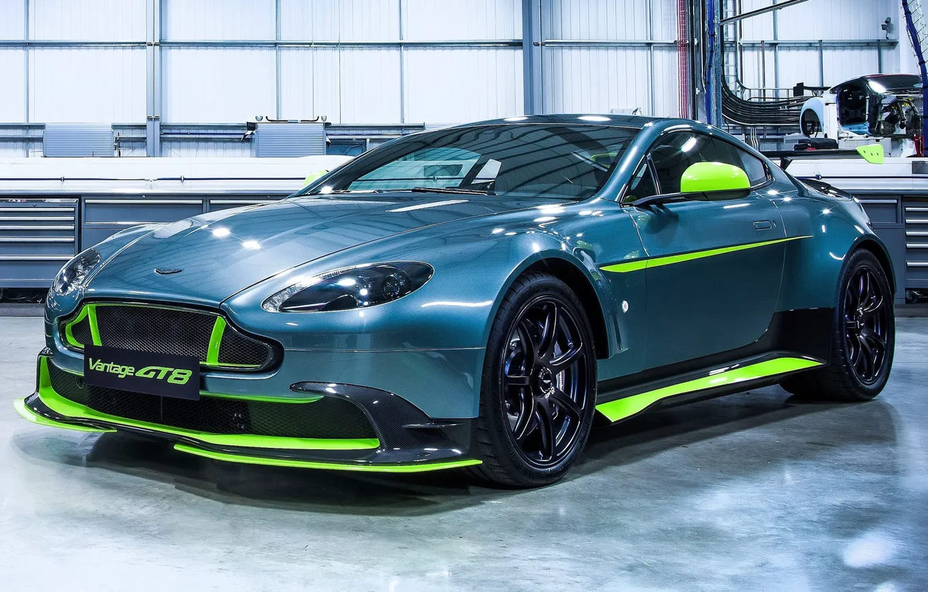 Фото обои Aston Martin, Vantage, '2016, GT8