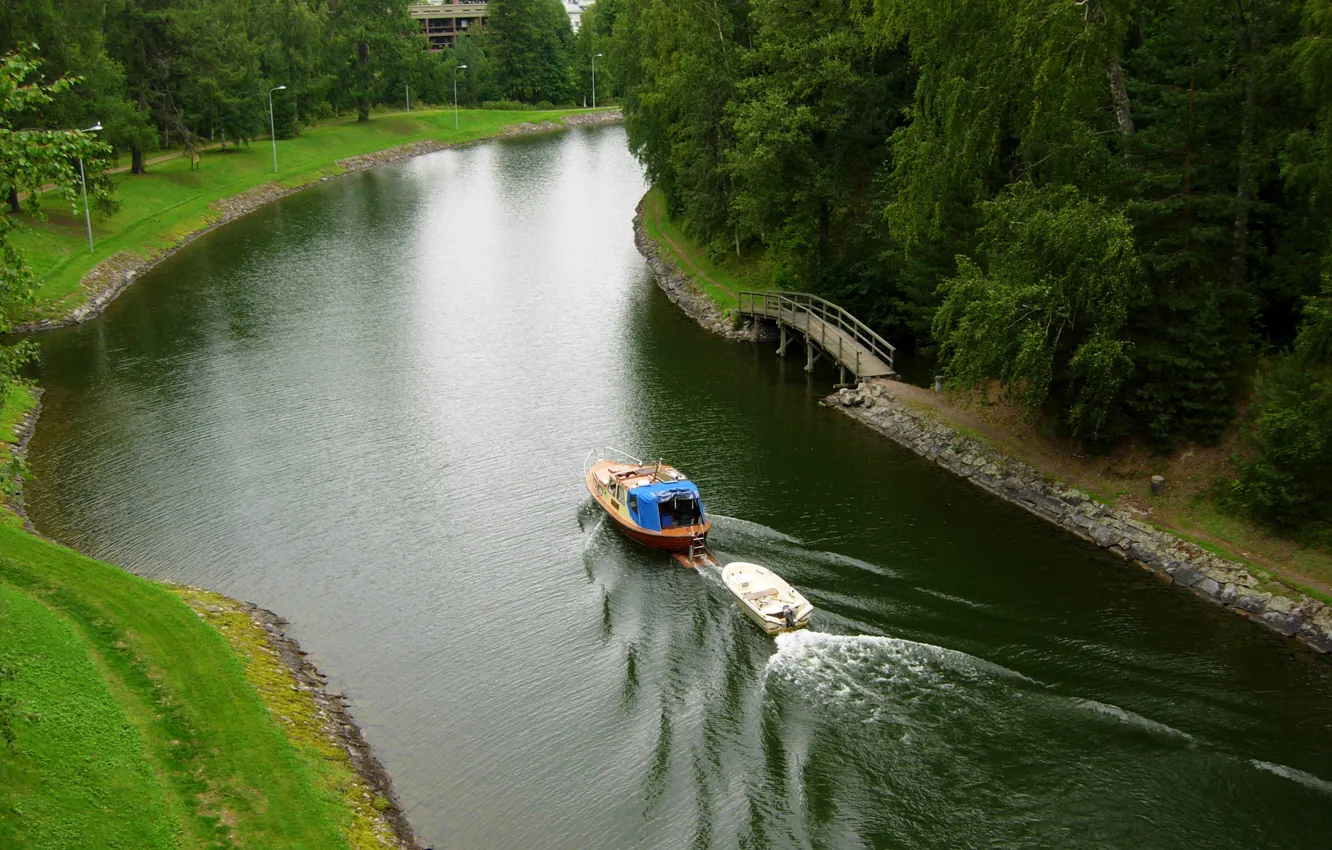 Фото обои city, wallpaper, river