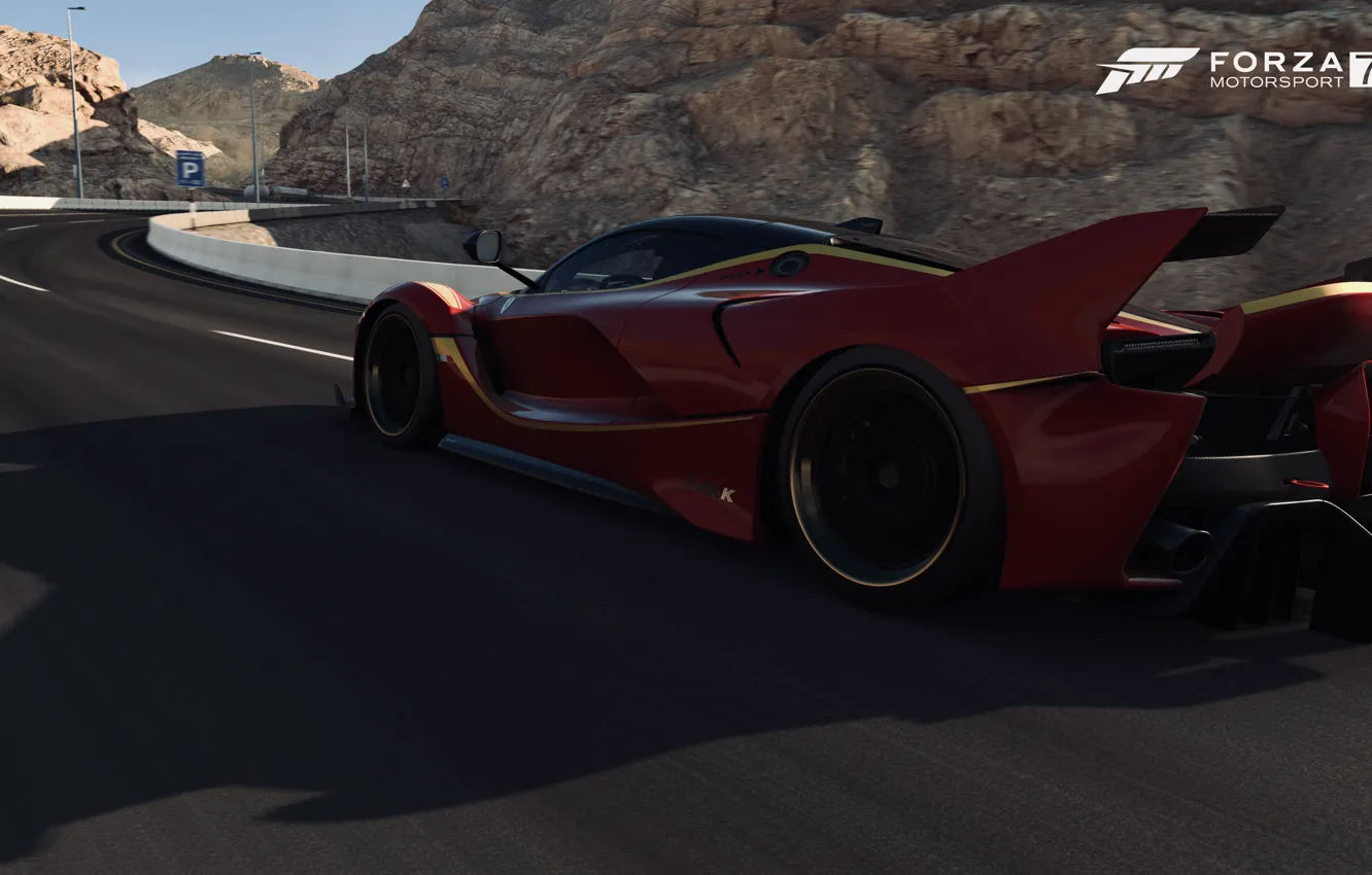 Фото обои Ferrari, Game, FXX, FM7, UHD, Forza Motorsport 7, Xbox One X, Ferrari FXX