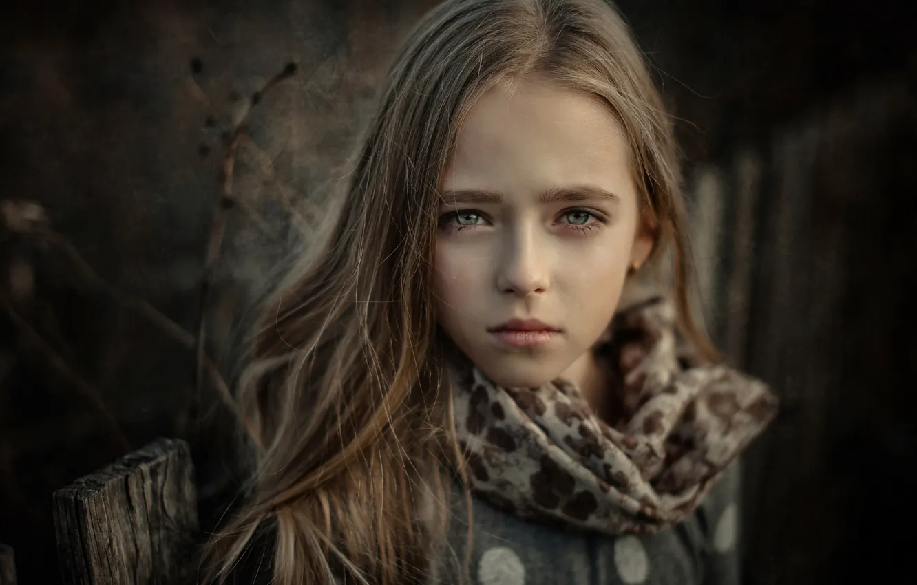 Фото обои взгляд, девочка, Sergey Piltnik