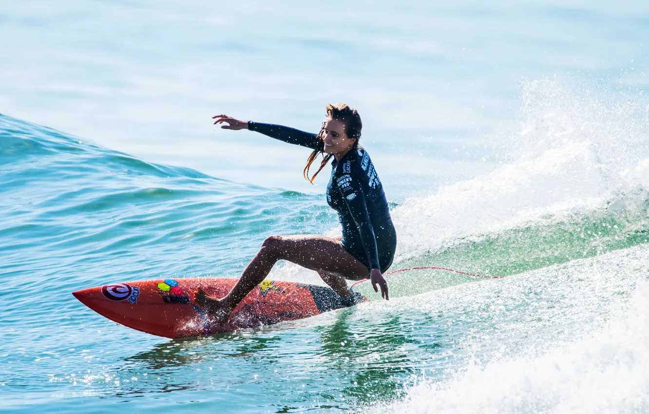 Фото обои волна, доска, Women's Surfing
