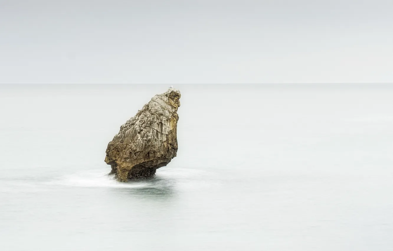 Фото обои море, скала, Spain, Asturias, Buelna