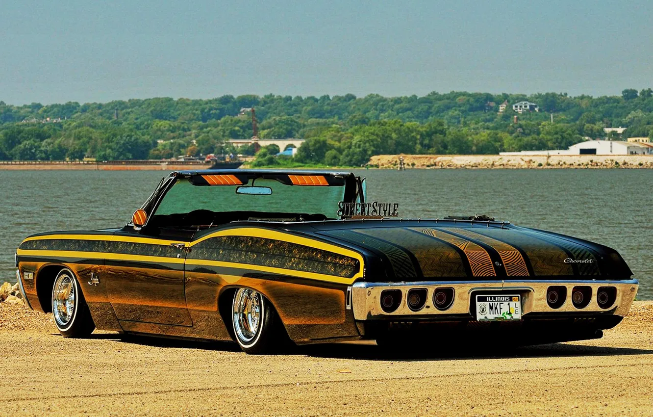 Фото обои Chevrolet, Impala, Lowrider, Convertible, Custom, 1968 Year