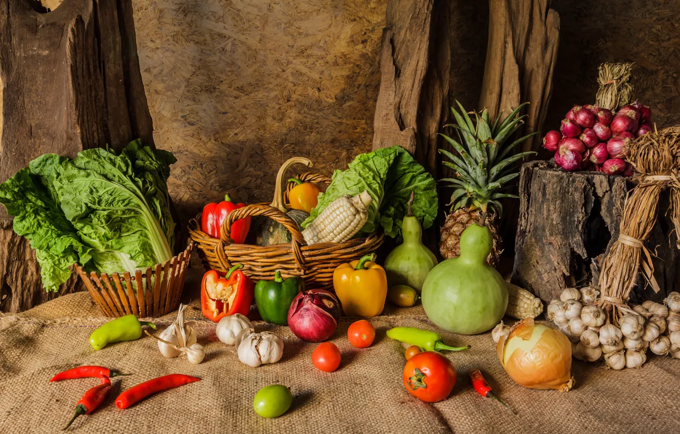Фото обои урожай, натюрморт, овощи, autumn, still life, vegetables, harvest