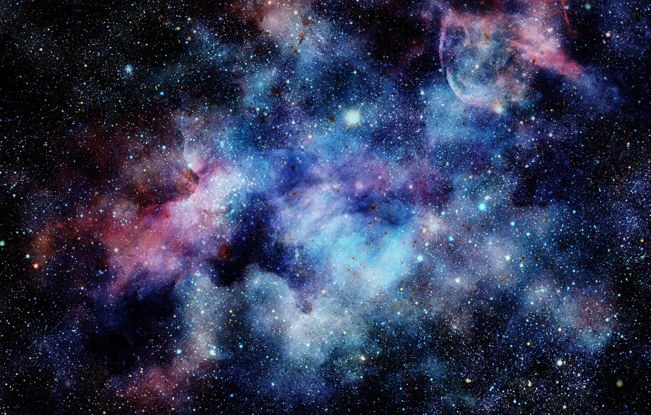 Фото обои infinity, glow, hubble, infrared, galaxy, illustration, interstellar, hydrogen