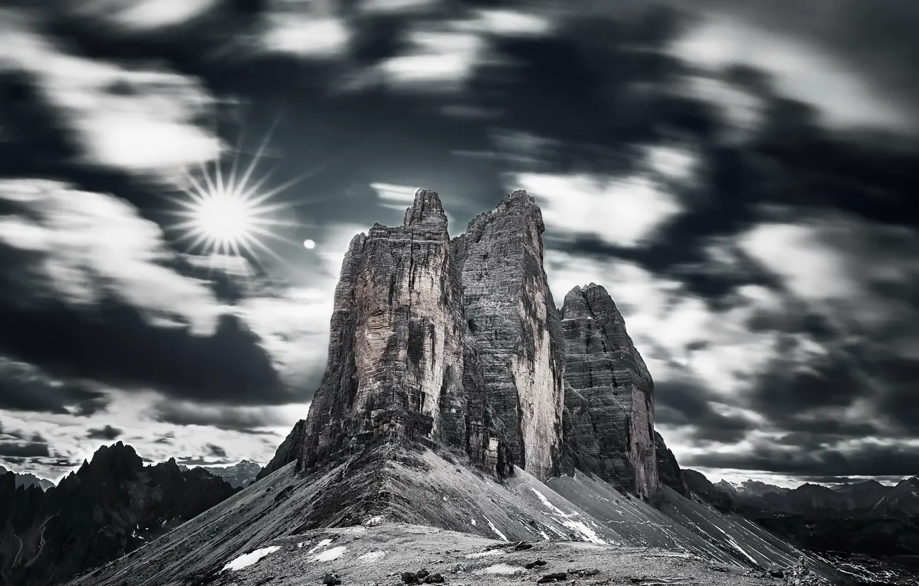 Фото обои небо, горы, Dolomites Italie