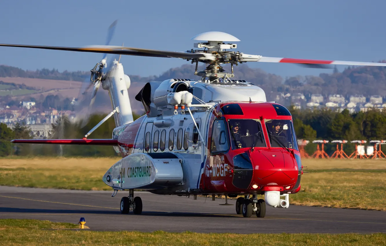 Фото обои вертолёт, двухмоторный, транспортный, Sikorsky S-92A