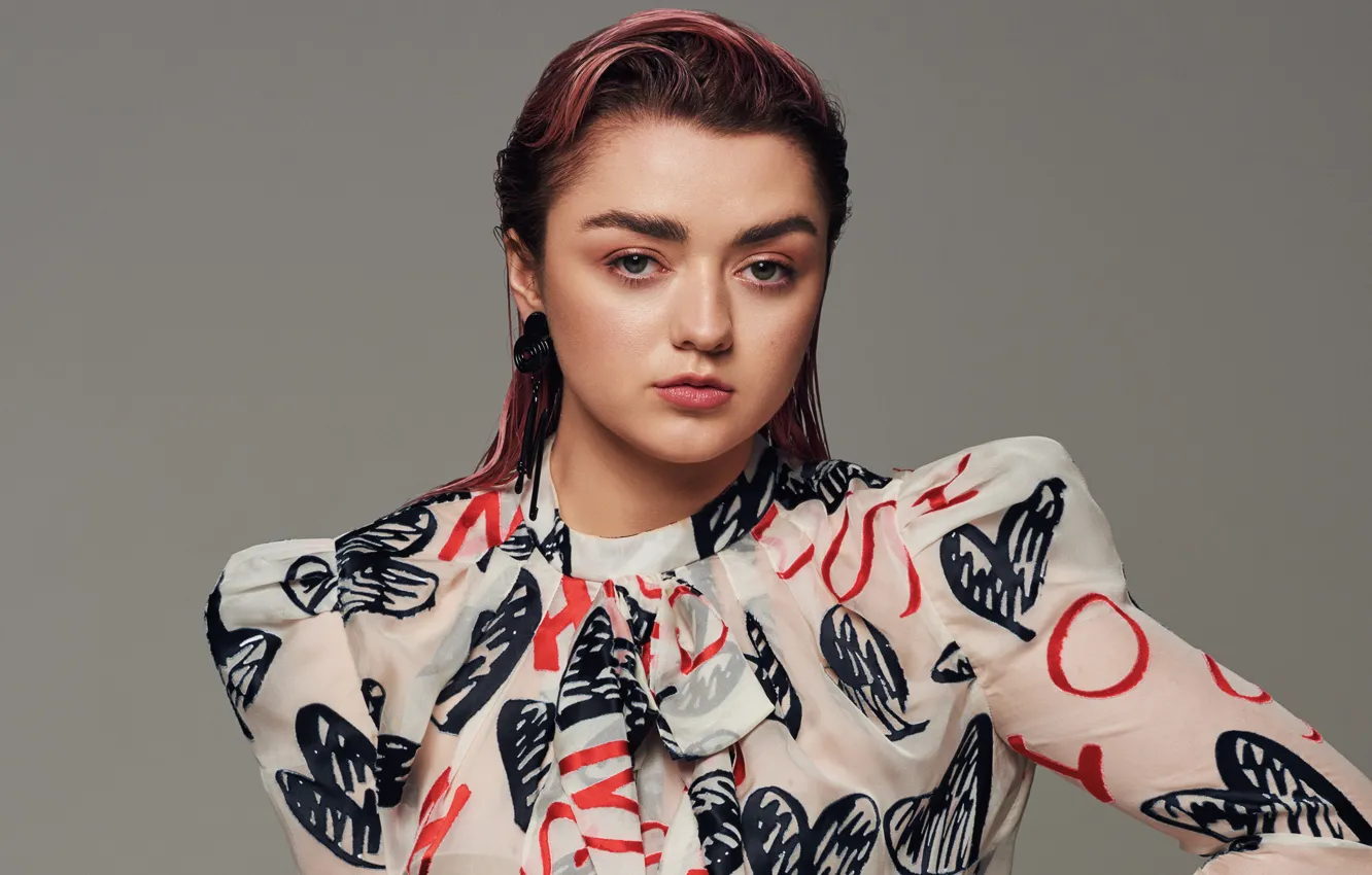 Фото обои волосы, актриса, брюнетка, Maisie Williams, Мэйси Уильямс