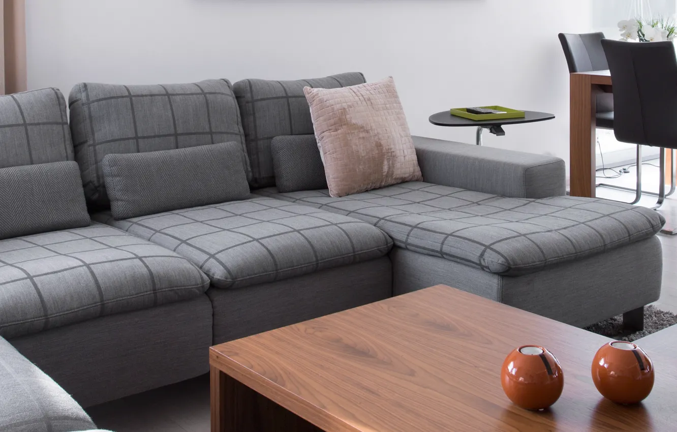 Фото обои living room, sofa, table, chairs
