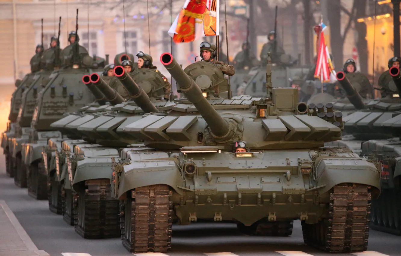 Фото обои парад, 9 мая, Т-72, боевой танк