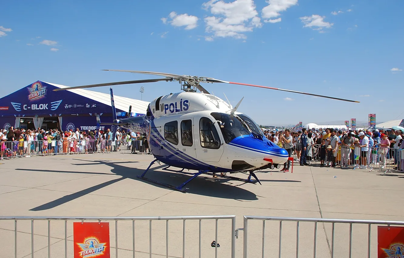 Фото обои police, helicopter, turkey, ankara, 2023, teknofest