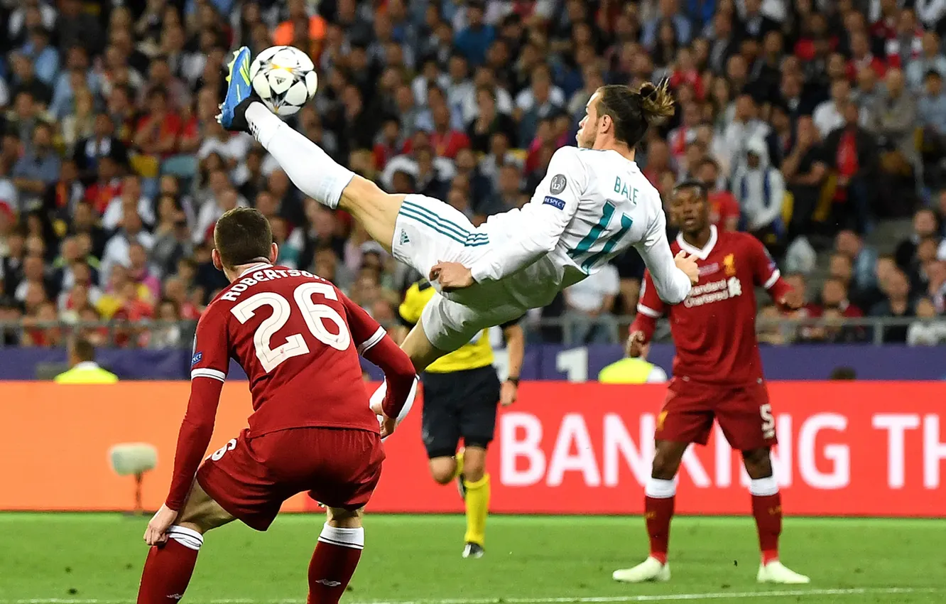 Фото обои футбол, Gareth Bale, Гарет Бэйл, гол через себя