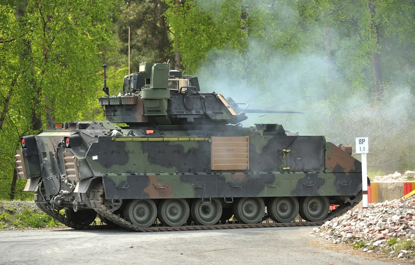 Фото обои машина, боевая, разведывательная, «Брэдли», (БРМ), M2/M3