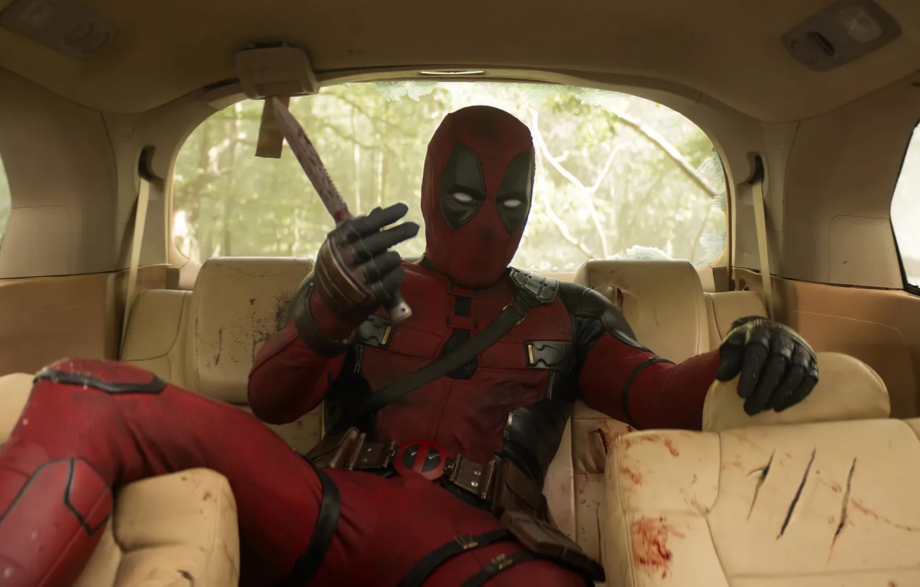 Фото обои Deadpool, Дедпул, 2024 Movies, Deadpool & Wolverine, Дедпул и Росомаха