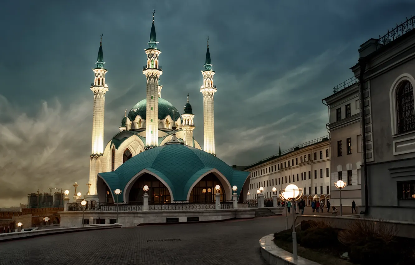 Фото обои Казань, Татарстан, Мечеть Кул Шариф