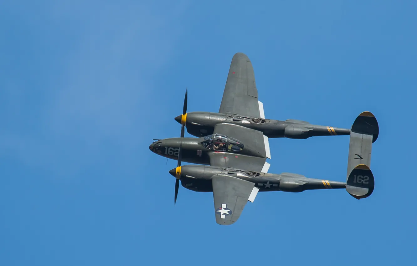 Фото обои самолёт, Lightning, P-38, разведывательный